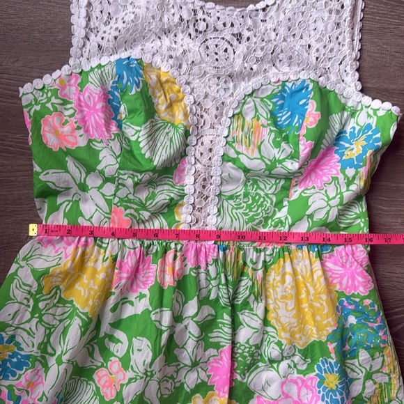 Lilly Pulitzer Raegan Dress Hibiscus Stroll 12 - Picture 12 of 15